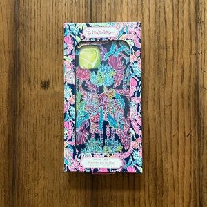 NWT Lilly Pulitzer Oyster Bay Navy Seen and Heard iPhone Case